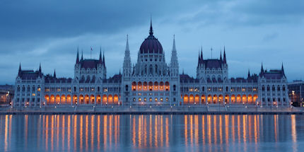 The Hungarian Parliament on the banks of the Danube